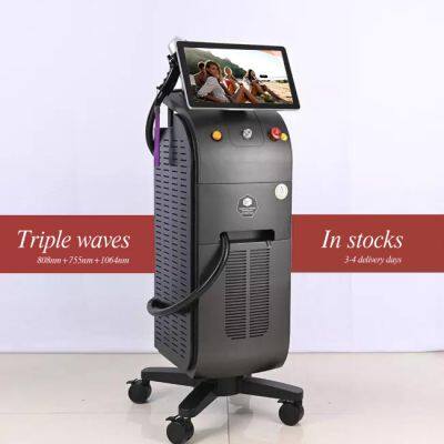 ADM Four Wavelengths Diode Laser Beauty Machine for All Skin Types 755 808 940 1064nm Diode Laser Hair Removal Machine