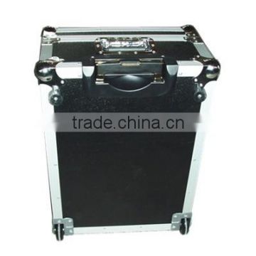 Black Embossing Customized Aluminum SuitCase with Telescopic Handle