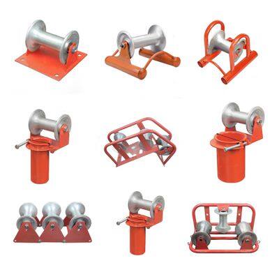 Red Anodized Aluminum Cable Pulleys for Cable Laying