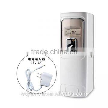 Eco-friendly Wall Mounted Bathroom AC Power Electric Air Freshener Dispenser Room LCD Perfume Dispenser YK8205