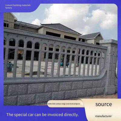 Cement Gold Grid Guardrail, Concrete Precast Hollow Wall, Fence for Villas, Factories, and Courtyards, European-style Artistic Guardrail photo-3