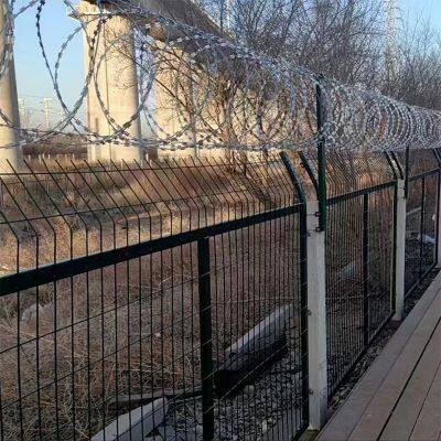 High-security Fencing, 25KG Razor Wire Mesh for Fencing Rust Prevention.