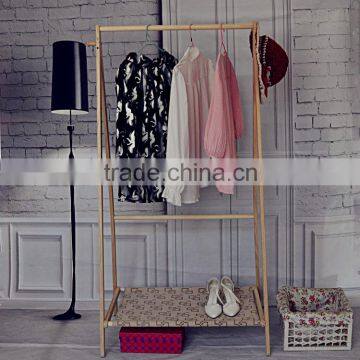 Simple Suits Clothing Type and Wooden Material clothes hanger stand