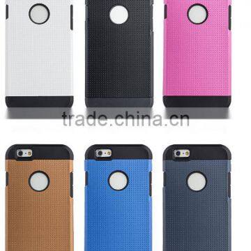 2015 China Factory Newest Colorful Tough Slim Armor Case Shockproof for IPhone6 4.7 case Cover back case