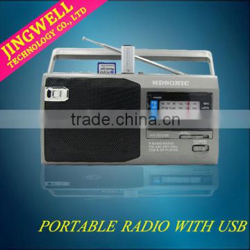 Usb Portable Vintage Am Fm Radio