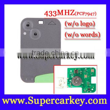 2 Button Smart Card for Laguna Card 433MHZ pCF7947 chip