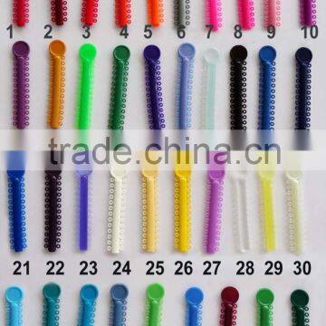 40 sticks dental elastics orthodontic O-rings ligature tie