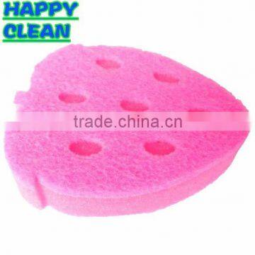 Fruit Shape Sponge Scouring Pad/ Strawberry Sponge Scouring Pad