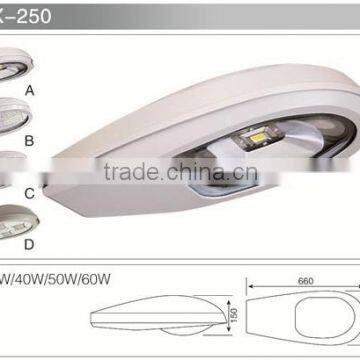 2014 Best Selling 30W 40W 50W 60W led street lights with CE ROHA UL SAA ERP ETL