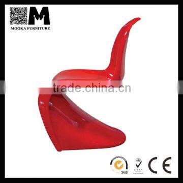 famous design S shaped chair canteen tables and chairs