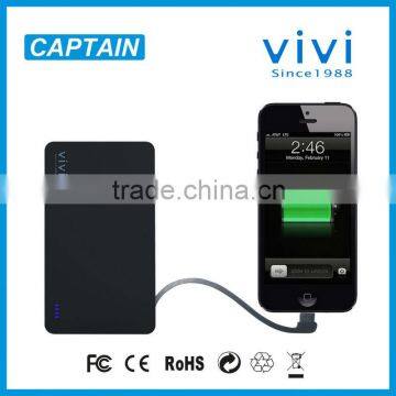 rechargeable external battery charger mobile phone 8000mah ViVi battery bank