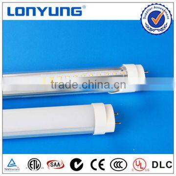 Super brightness V-type beam angle 240 degree newest rotating end cap t8 led tube