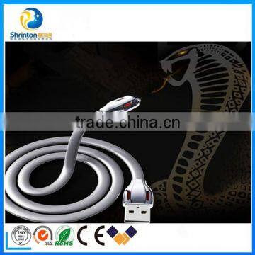 REMAX Laser Snake USB Charger Data Sync Cable For iPhone 6s Micro, fast charge cable