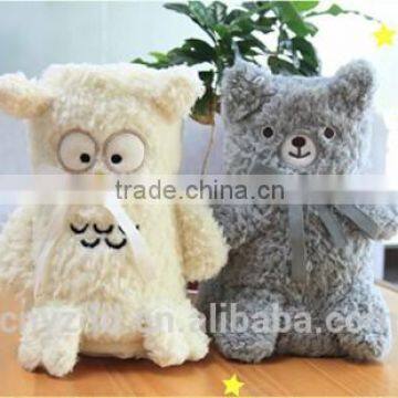 Baby Blanket Coral Fleece with Animal Toy/Baby Soft Toy Blanket 59*89cm