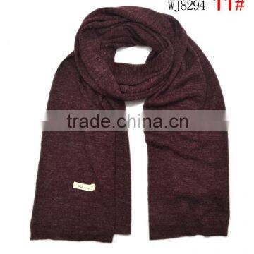 Fashion Trend All-match Autumn Winter Warm Soft Acrylic Baby Kids Boys Girls Solid Plain Scarf photo-4
