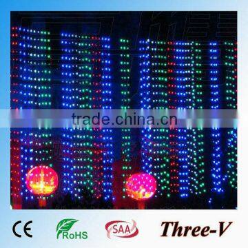 10*0.65M 320LEDs CE ROHS SAA approved holiday Christmas curtain lights IP44 LED decorative light 220V/110V