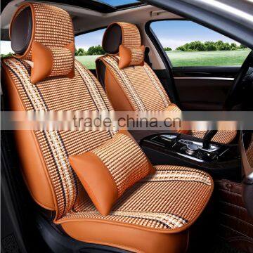 Universal Car Full Set Type PU Silk Adult Seat Cushions for all seasons