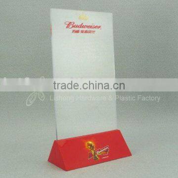 Plastic Menu stand