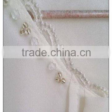 Bow Chiffon T-shirt Short Sleeve Girl's Sweet T-shirt photo-4