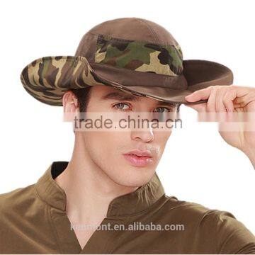 Wholesale designer camo pattern custom mens bucket hat