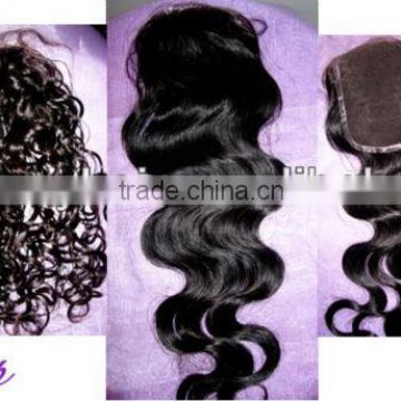 wholesale and factory cheap price virgin indian hair top lace closure hair piece