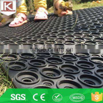 Easy to clean marine flooring loading dock gym rubber bar mat with drainage holes                        
                                                Quality Choice