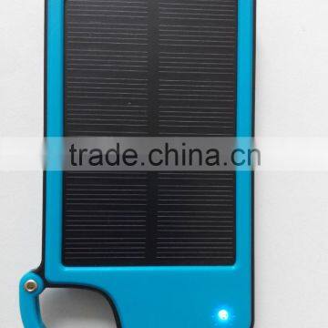 Solar Charger With Carabiner 4050mAh Solar Power Bank Portable Solar Mobile Charger For Ipad Iphone