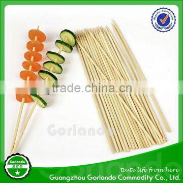 4.0x300mm round strong bbq bamboo skewer in bulk with very sharp tip