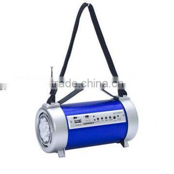 Rechargeable Battery Portable orch Light Speaker Mini Portable fm Radio