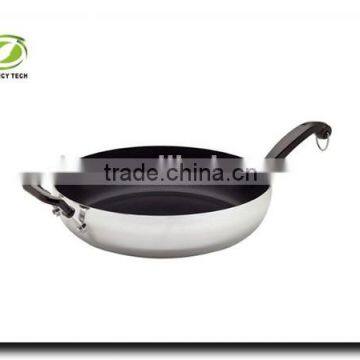 High Performance Nonstick Season Aluminum Saute Pan /Wok With One Handle photo-2