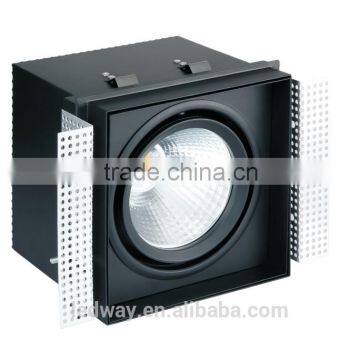 25W 35W 60W LEDWAY LED indoor Single-head Trimless Grille spot lamp with Decoration Plat IP20