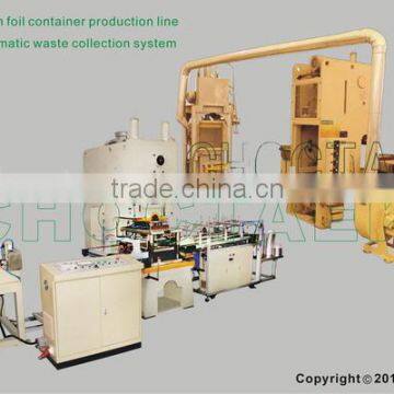 65T aluminium foil container production line with full-automatic waste collection system