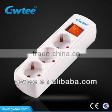 3 way EU Standard Belgium type electrical switch socket                        
                                                Quality Choice