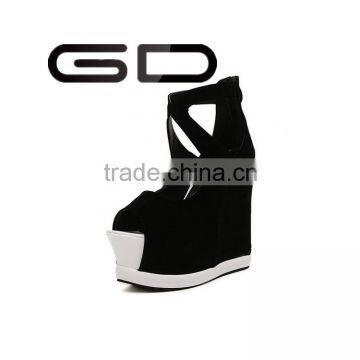 GDSHOE Wedge shoes beautiful high heel sandals ladies sandals good quality