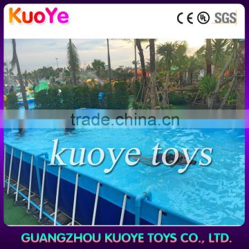 stainless steel frame pool pvc swim pool mobile swimming pool