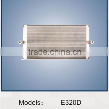 Excavator E320D oil cooler,Heat exchanger,320D Oil cooler,air cooler,radiator