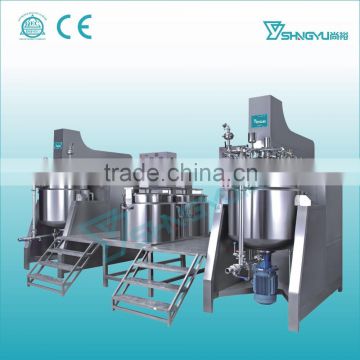 China Manufacturer Guangzhou Shangyu New product stainless steel cosmetic vacuum emulsifying mixer