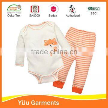 Good quality OEM service baby knitting homewear sleepwear set