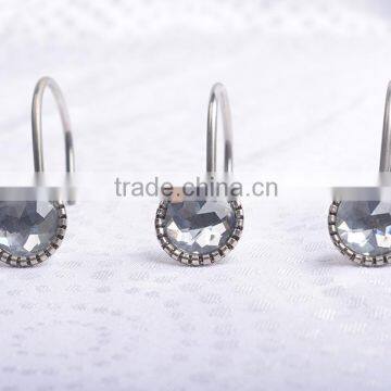 high quality metal curtain hooks,Shower curtain hook/Crystal acrylic curtain hook,tieback,holdback hooks/curtain hooks