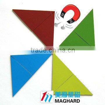 DIY Toy Magnetic Puzzle both sides colour triangle