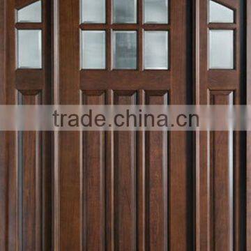 American Craftsman Wooden French Doors Design With Glass DJ-S9720AST