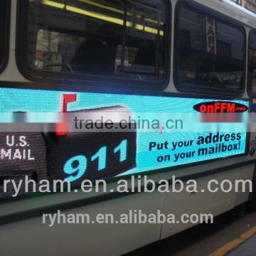 new inventions in china full color waterproof 3G system led bus advertising