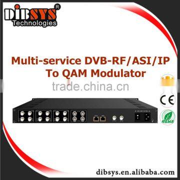 Low cost and Powerful 4 in 1 DTV Mux-Scrambling QAM Modulator Option ASI,RF and IP inputs