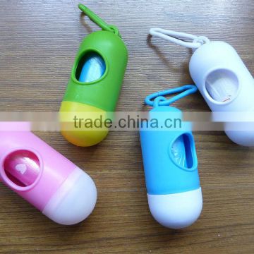 Promotional cheap and Capsule shape pet waste bag dispenser