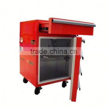 JGA Retro Style 1 Drawer 50L Mini Toolbox Refrigerator , Safe Fridge With 4 Wheels Visual Refrigerator