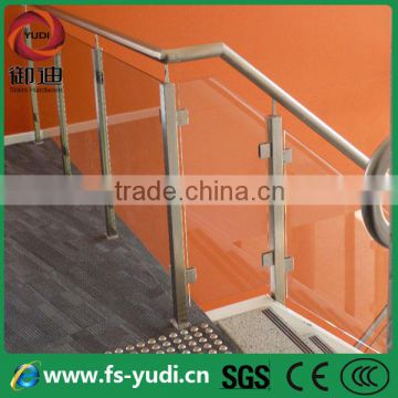 stairway metal glass handrail for indoor designs pictures