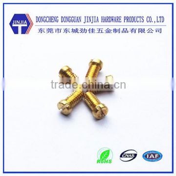 High quality slotted cheese head brass machine screw M5x8