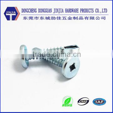 bue zinc Pancake Head square Self Drilling screws