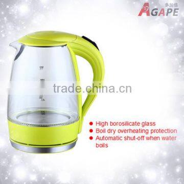 1850-2200W 1.7L Electric Glass Water Kettle Stainless Steel Kettle Food Grade AEK-607