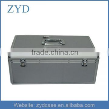 Silver Aluminum CD box With Large Capacity Custom Metal DVD Case ZYD-CD82006